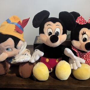 Disney Mickey Mouse Plush - Black, Red & Yellow